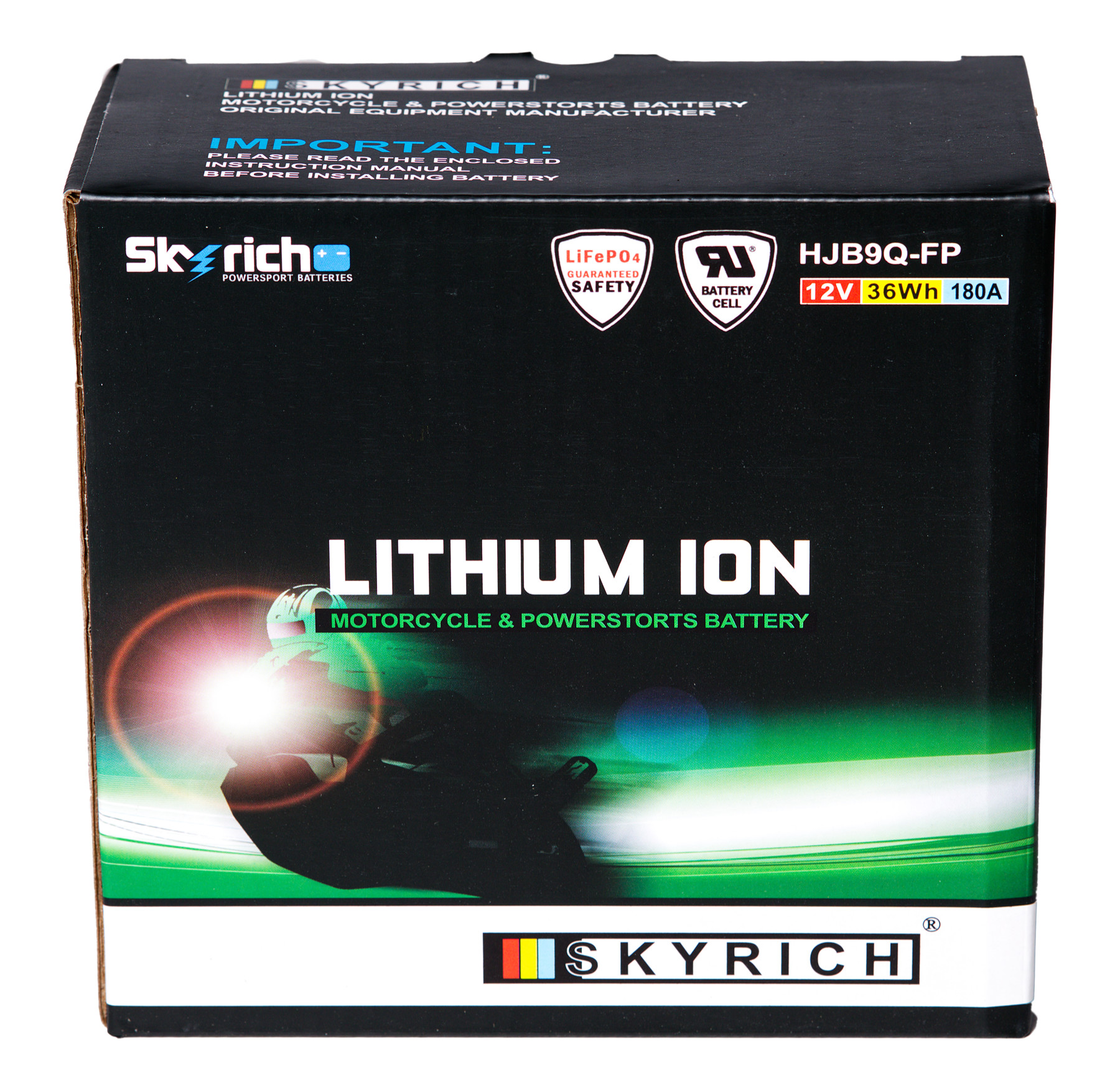 Batterie SKYRICH HJB9Q-FP [134x75x133] 12,8V/3AH (10 Std.), 36 Wh, CCA: 180