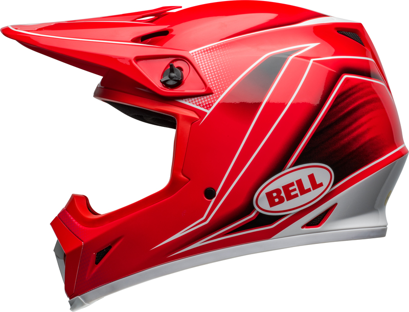 BELL MX-9 Mips Helm - Zone Gloss Red