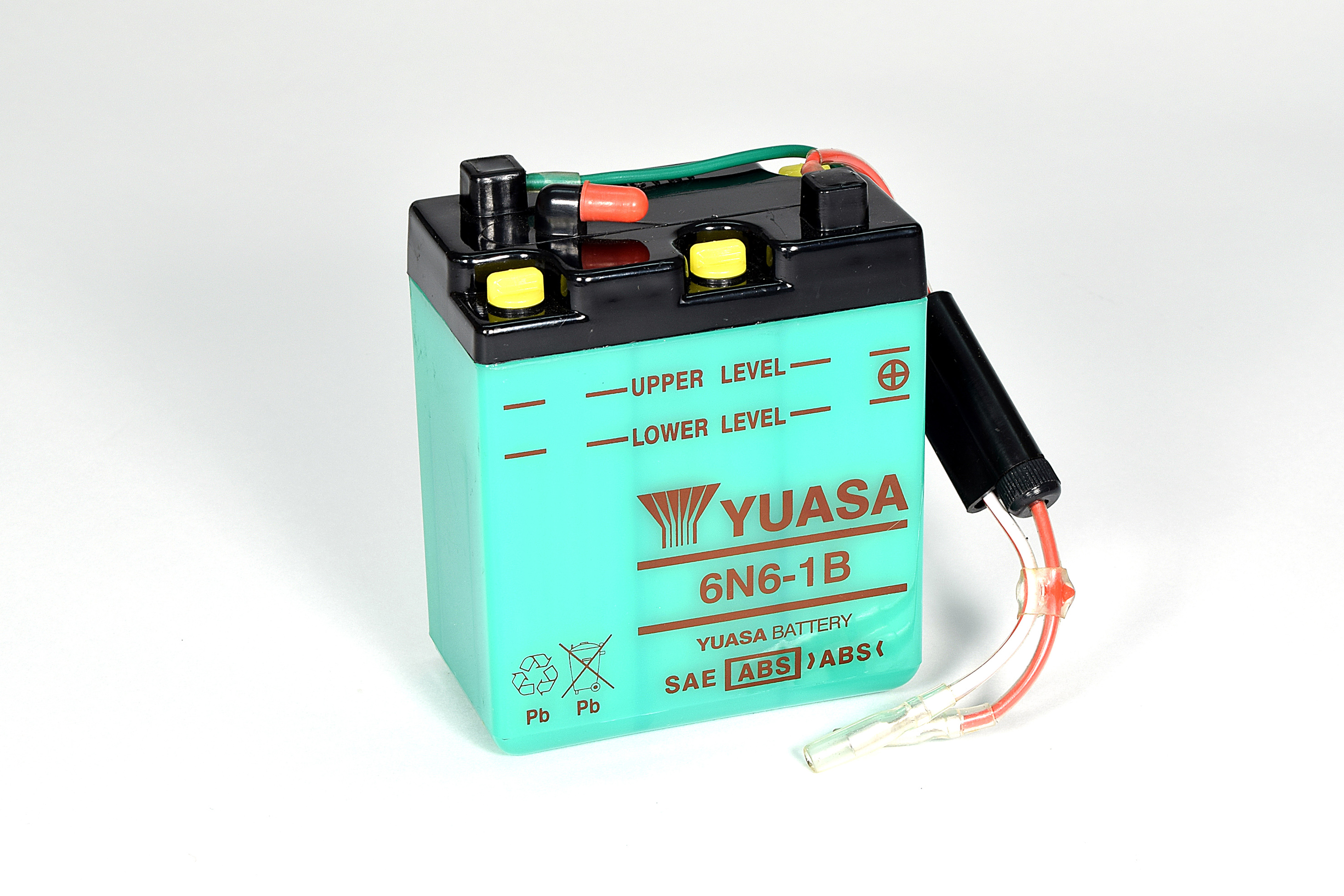 Batterie YUASA 6N6-1B (DC) ohne Säure 6V/6AH (10 Std.) [99x57x111] Säurefüllmenge 300 ml