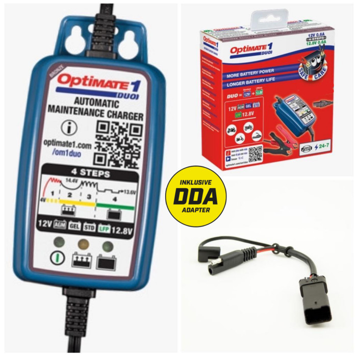 Batterieladegerät OptiMate1 DUO 0.6A+DDA/EURO4 Batterieladegerät OptiMate1 DUO 0.6A+DDA/EURO4