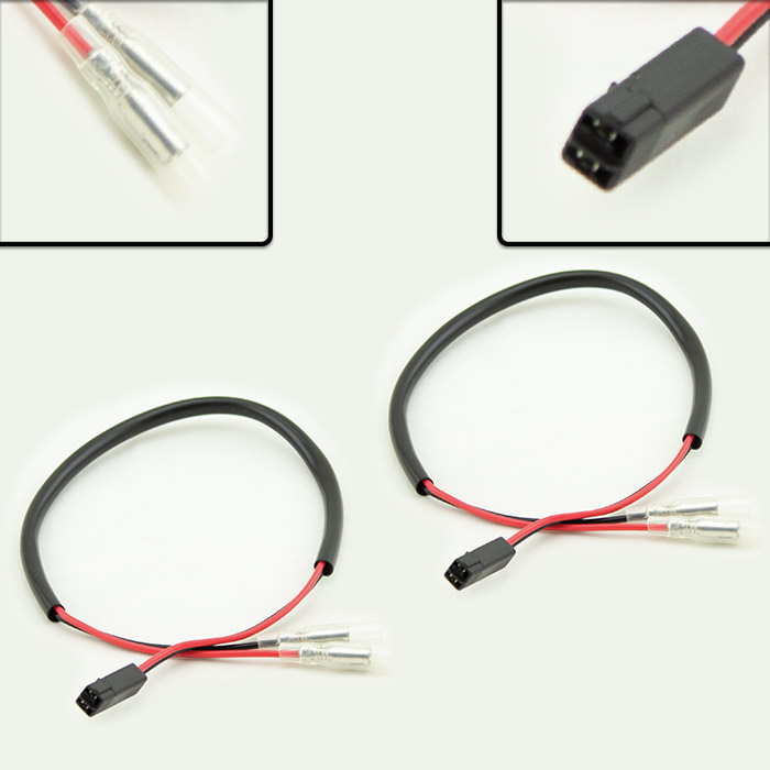 Adapterkabel Blinker passend für Honda/passend für Kawasaki Paar Adapterkabel Blinker passend für Honda/passend für Kawasaki Paar