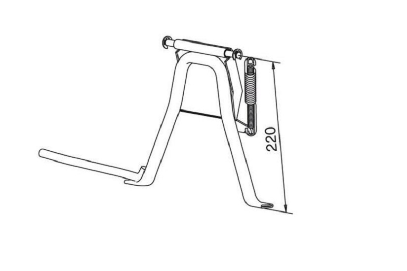 BUZZETTI Mittelständer - passend für Peugeot Ludix 50 BUZZETTI Mittelständer - passend für Peugeot Ludix 50