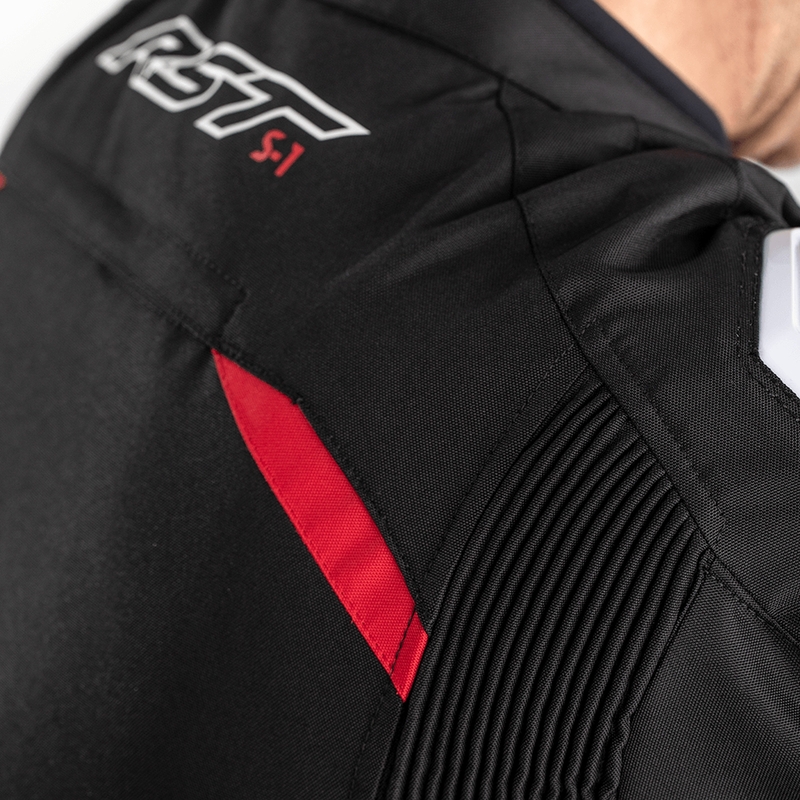 RST S-1 Jacke Textil Schwarz/Rot/Weiß Herren Größe 3XL