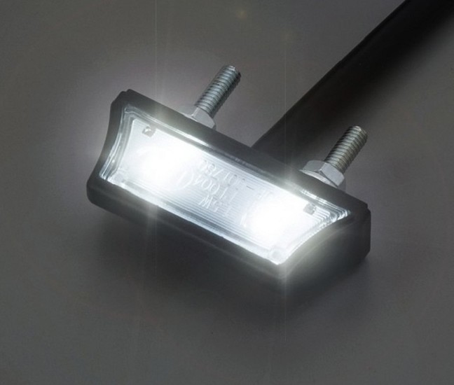 SMD-Kennzeichenbeleuchtung Axis schwarz ABS