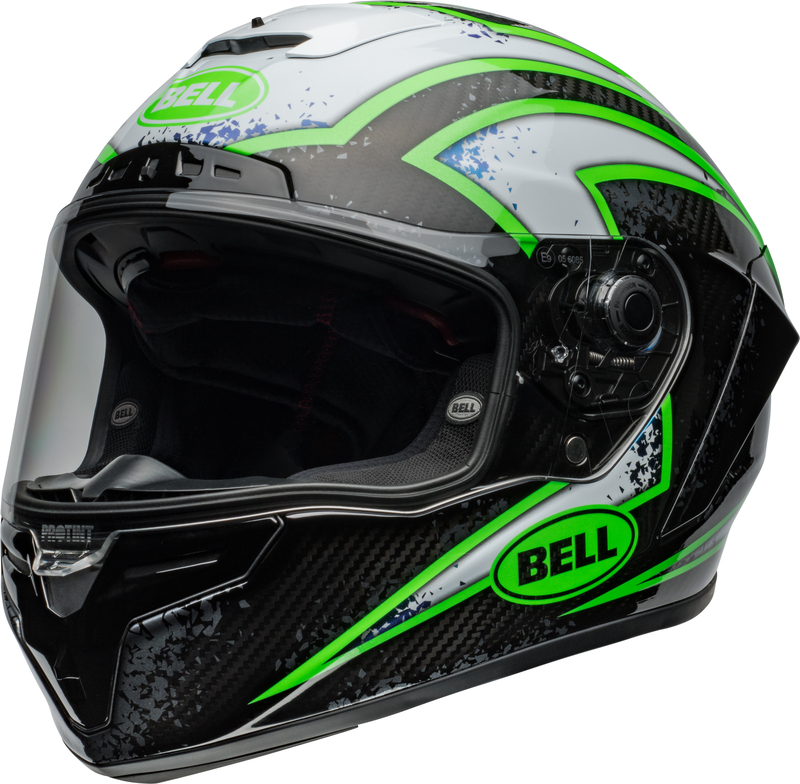 BELL Race Star DLX Flex Helm - Xenon Gloss Black/Kryptonite