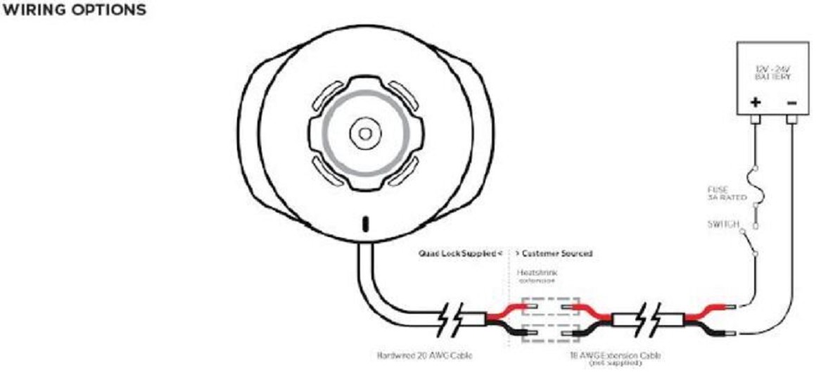 QUAD LOCK Drahtloser Ladekopf wasserdicht V2