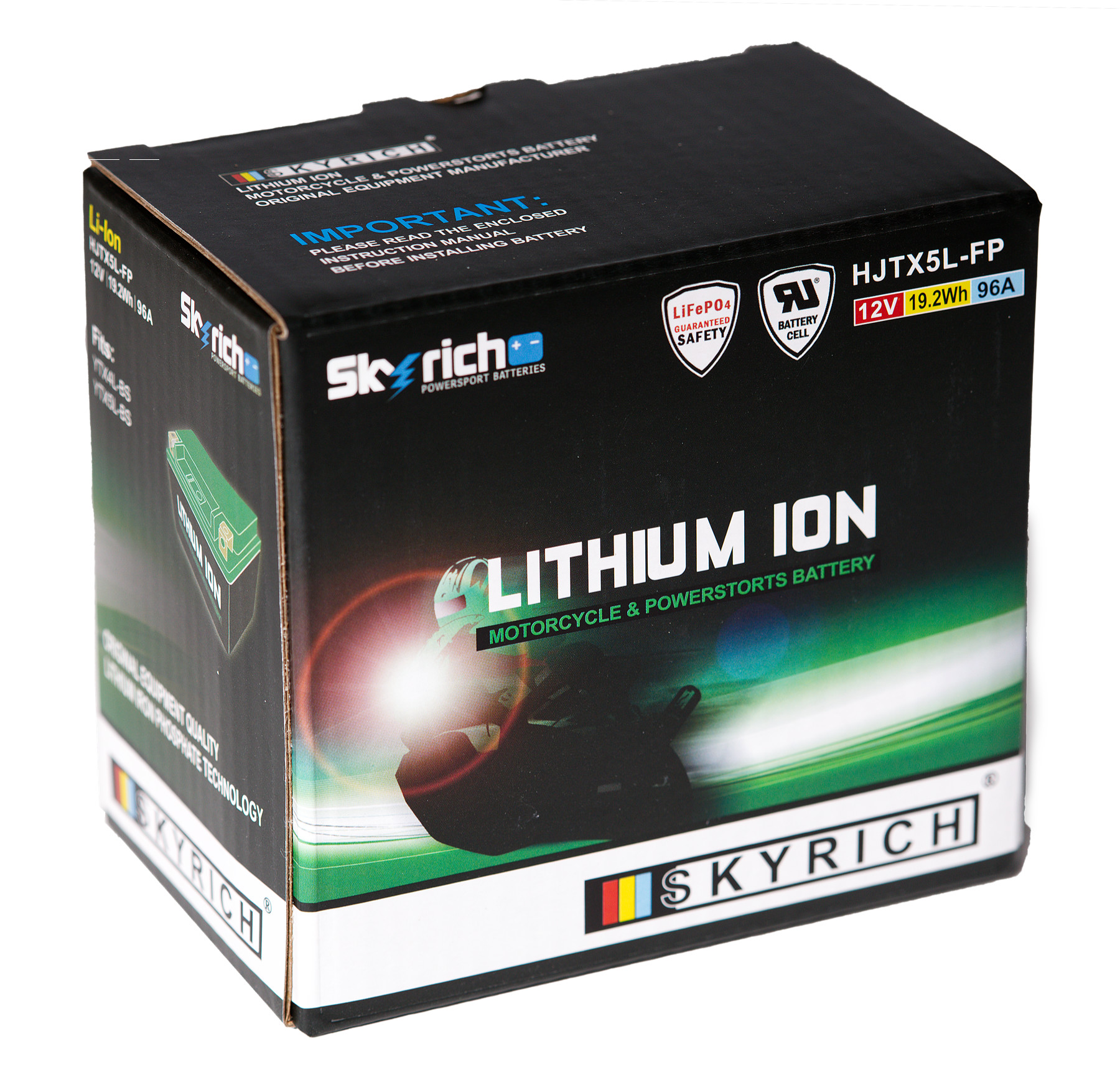 Batterie SKYRICH HJTX5L-FP [113x70x85] 12,8V/1,6AH (10 Std.), 19,2 Wh, CCA: 96