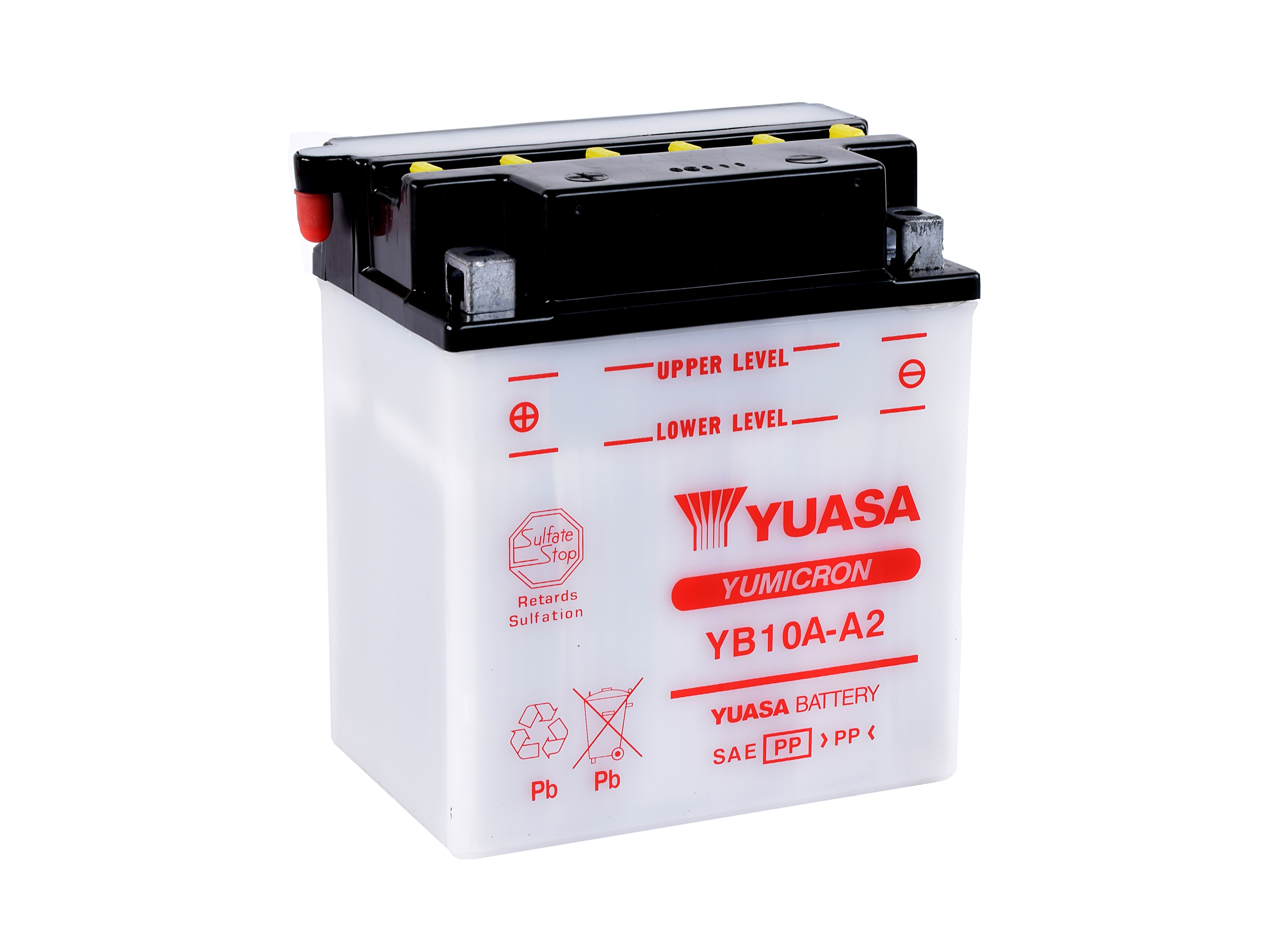 Batterie YUASA YB10A-A2 (DC) ohne Säure 12V/11AH (10 Std.) [135x90x155] CCA=120A Säurefüllmenge 800 ml