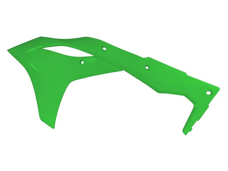 RACETECH Kühlerspoiler grün passend für Kawasaki KX250F RACETECH Kühlerspoiler grün passend für Kawasaki KX250F