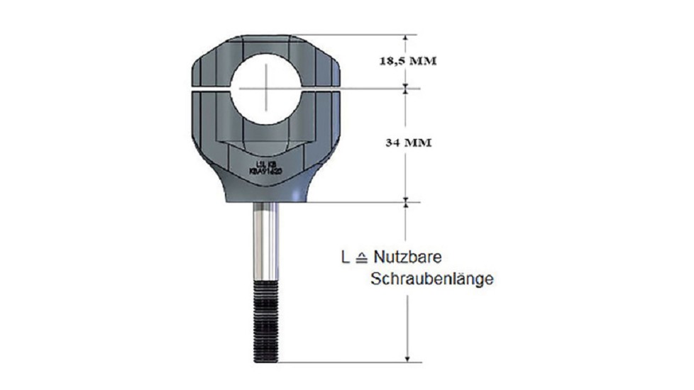 LSL Universal Klemmbock Kit GONIA Ø 28,6 mm