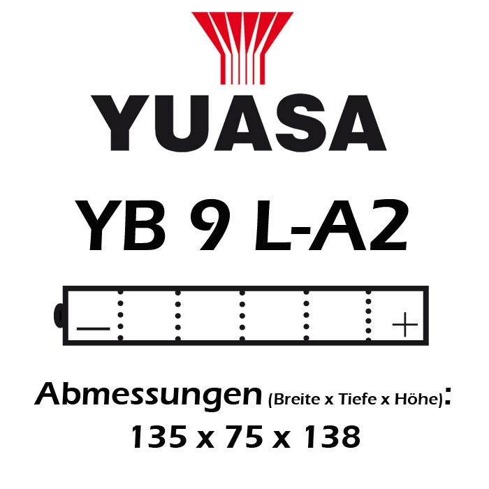 Batterie YUASA YB9L-A2 9 AH