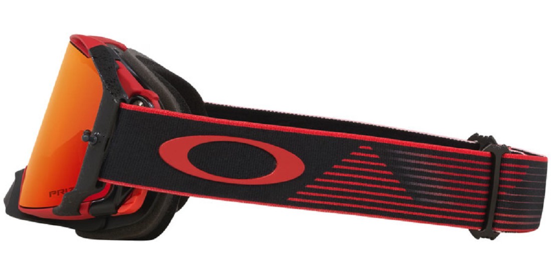 OAKLEY Airbrake MX Brille - Red Motion Prizm MX Torch Iridium Glas