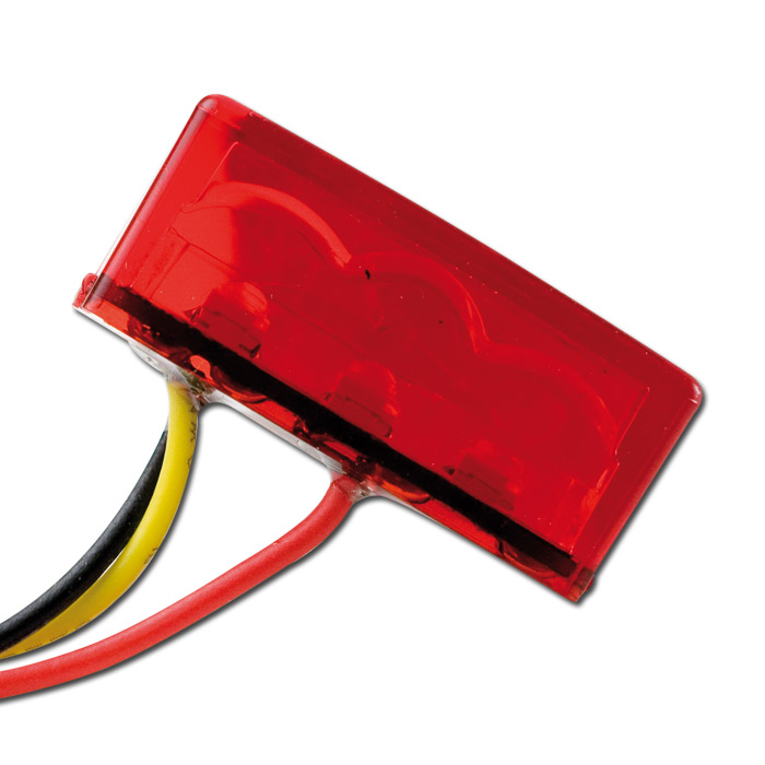 LED Einbaurücklicht Brick3 rot