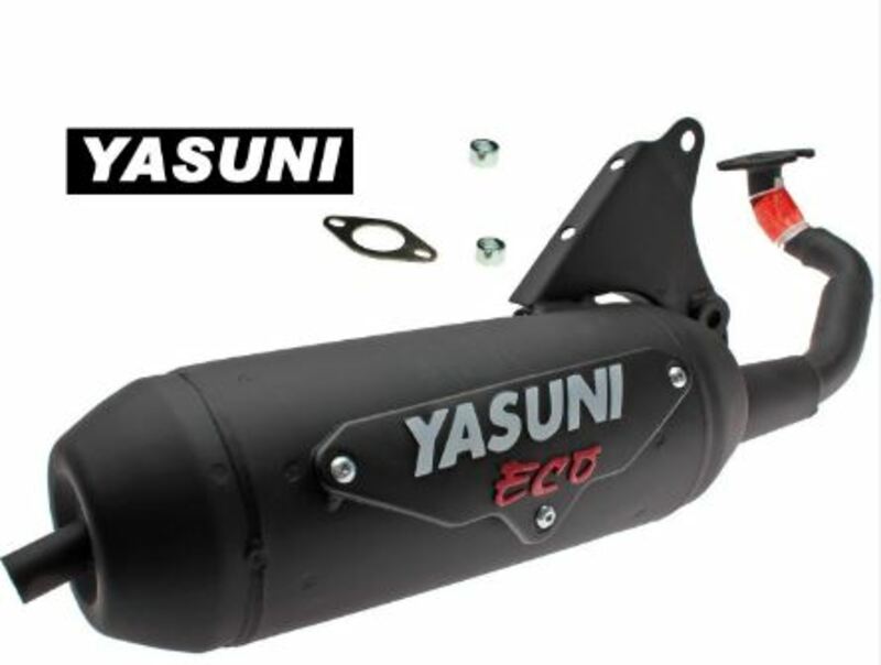 YASUNI Eco Komplett Auspuff - Edelstahl Schwarz YASUNI Eco Komplett Auspuff - Edelstahl Schwarz
