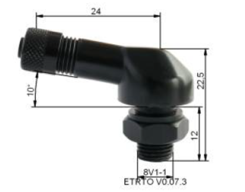 PROVAC Reifenventil Alu Ø 8,5 mm - 10 Stck. PROVAC Reifenventil Alu Ø 8,5 mm - 10 Stck.