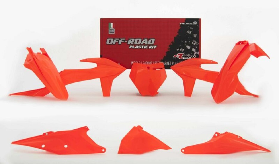 RACETECH Plastik-Kit neonorange passend für KTM SX/SX-F RACETECH Plastik-Kit neonorange passend für KTM SX/SX-F