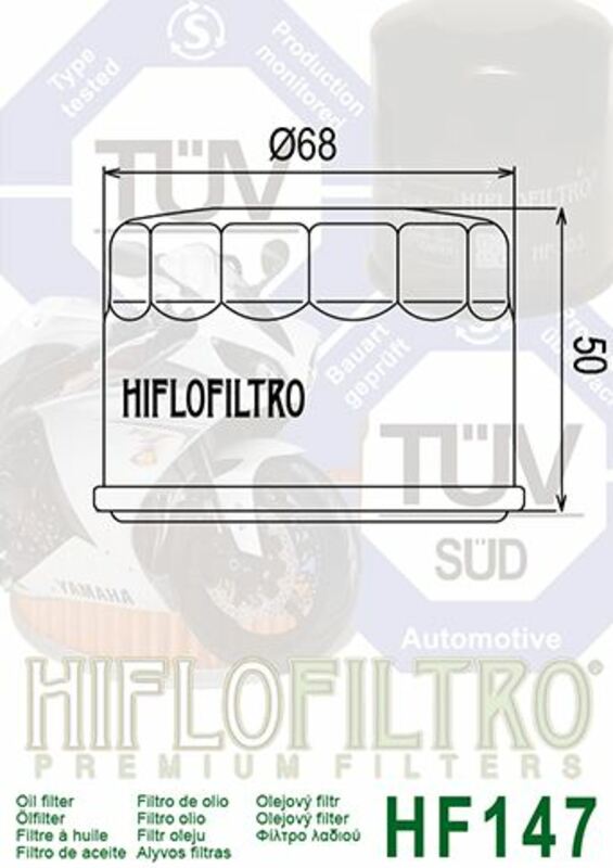 HIFLOFILTRO Ölfilter - HF147 HIFLOFILTRO Ölfilter - HF147