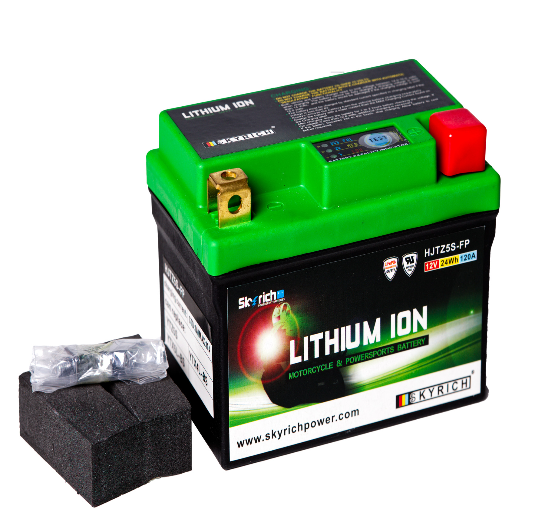 Batterie SKYRICH HJTZ5S-FP [113x70x85] 12,8V/2AH (10 Std.), 24Wh, CCA: 120