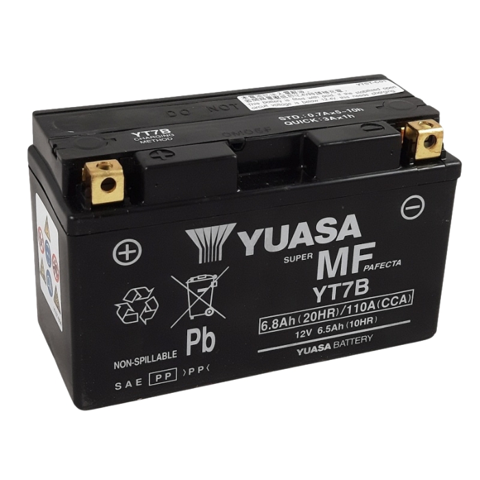 Batterie YUASA YT7B-BS 6,5 AH GEL Batterie YUASA YT7B-BS 6,5 AH GEL
