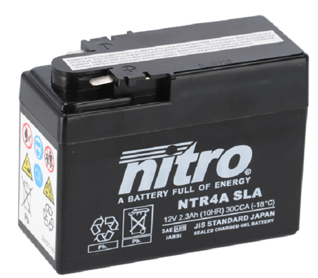 Batterie NITRO NTR4A SLA (WC) Gel 12V/2,3Ah [112x49x86] CCA=45A