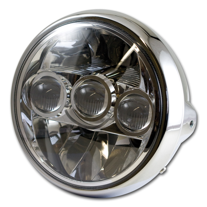 LED-Scheinwerfer Fargo 7 chrom LED-Scheinwerfer Fargo 7 chrom
