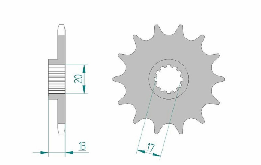 AFAM Standard Stahlritzel vorne 94215 - 520