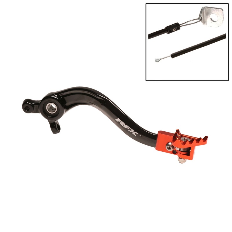 RFX Pro FT Hinterradbremshebel (Schwarz/Orange)
