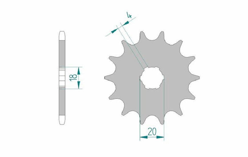 AFAM Standard Stahlritzel vorne 20303 - 520