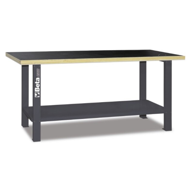 BETA C56B Workbench with Wood Top - Grey BETA C56B Workbench with Wood Top - Grey