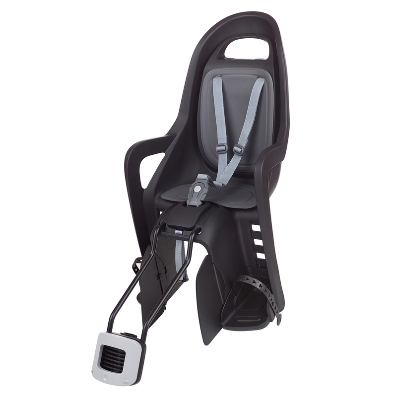 POLISPORT Groovy Maxi FF 29 Rear Child Bike Seat Frame Mounting - Black/Dark Grey
