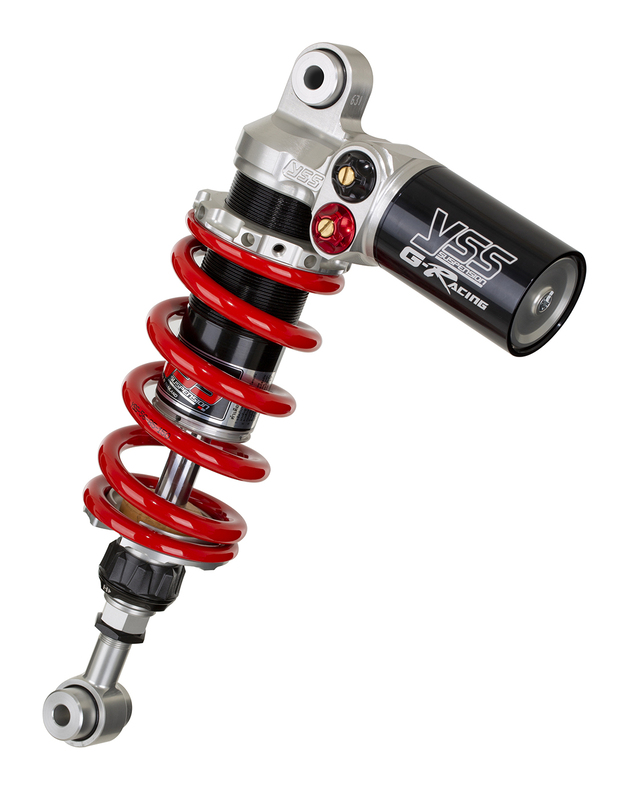 YSS Monofederbein hinten, externer Ausgleichsbehälter Gas Racing YSS Hinteres Monofederbein mit externem Reservoir Gas Racing