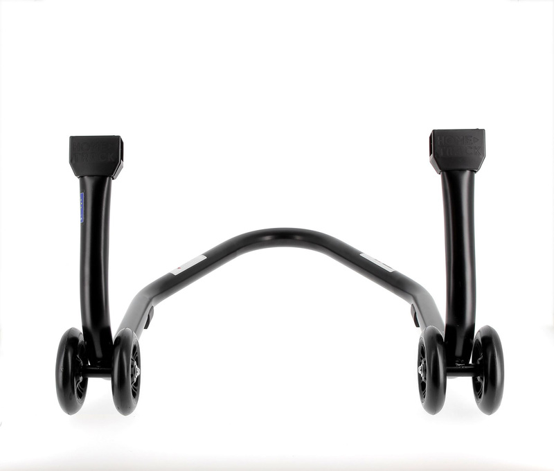 BIHR Home Track Montageständer hinten Aufnahmen in V-Form mattschwarz Räder schwarz
