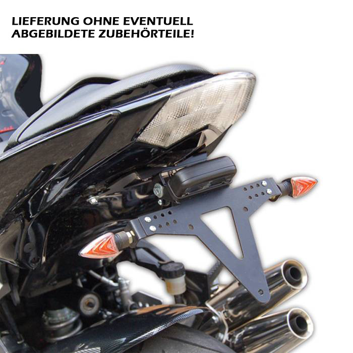 Kennzeichenhalter passend für Kawasaki Z750 07-12 Z750R Kennzeichenhalter passend für Kawasaki Z750 07-12 Z750R