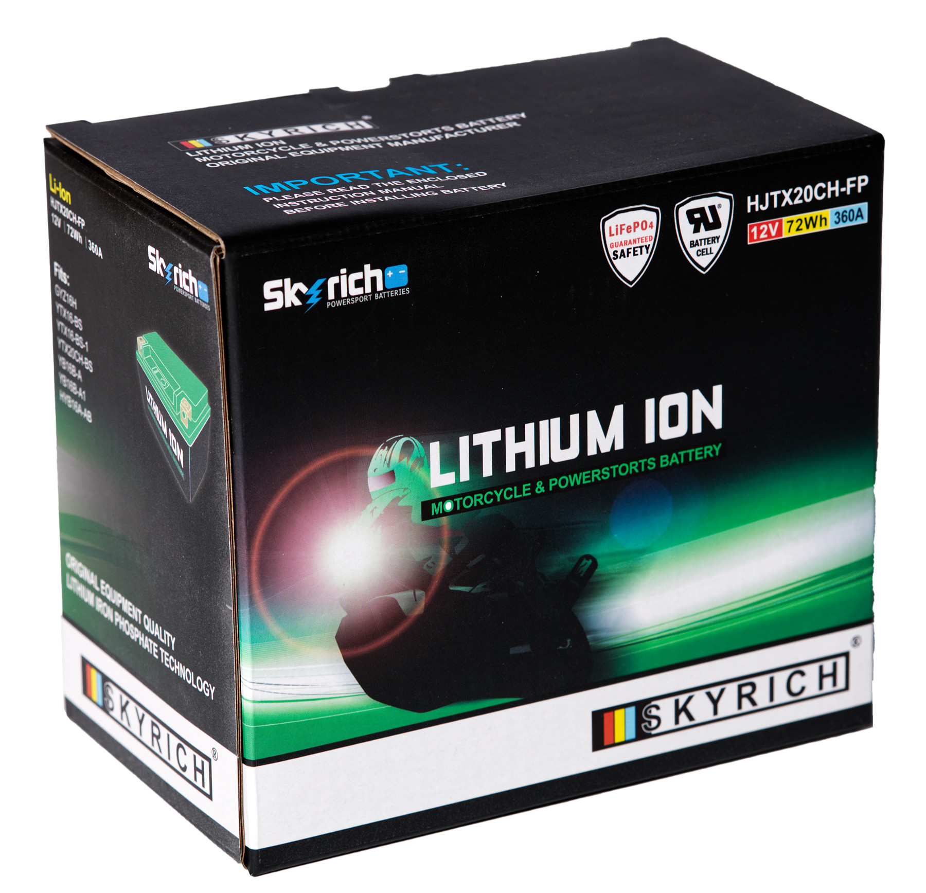Batterie SKYRICH HJTX20CH-FP [150x87x105] 12,8V/6AH (10 Std.), 72 Wh, CCA: 360