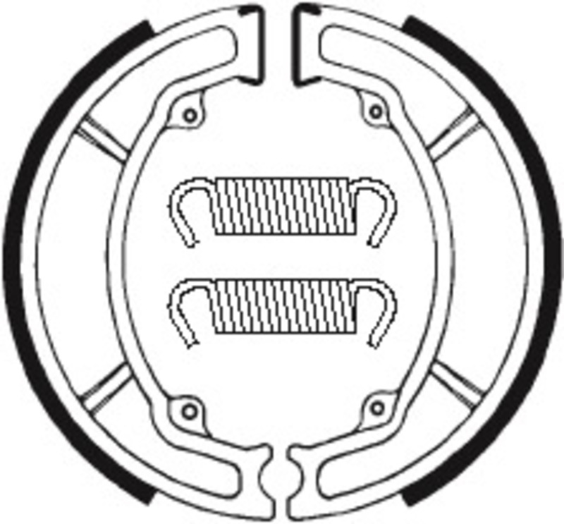 TECNIUM Scooter/Street/Off-Road/ATV Organische Bremsbacken - BA034 TECNIUM Scooter/Street/Off-Road/ATV Organische Bremsbacken - BA034