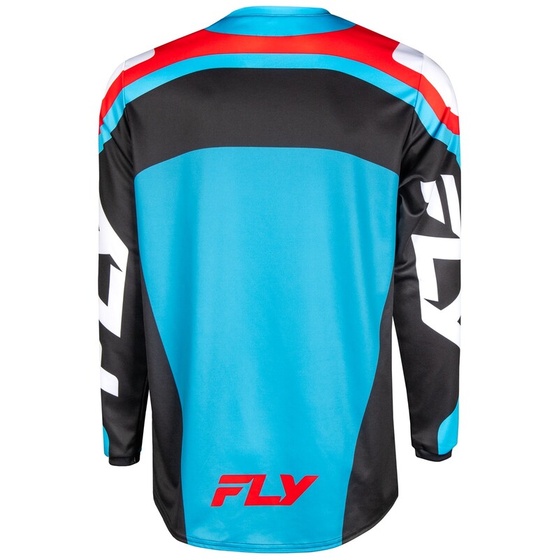 FLY RACING F-16 Jersey - Hellblau/Rot/Schwarz