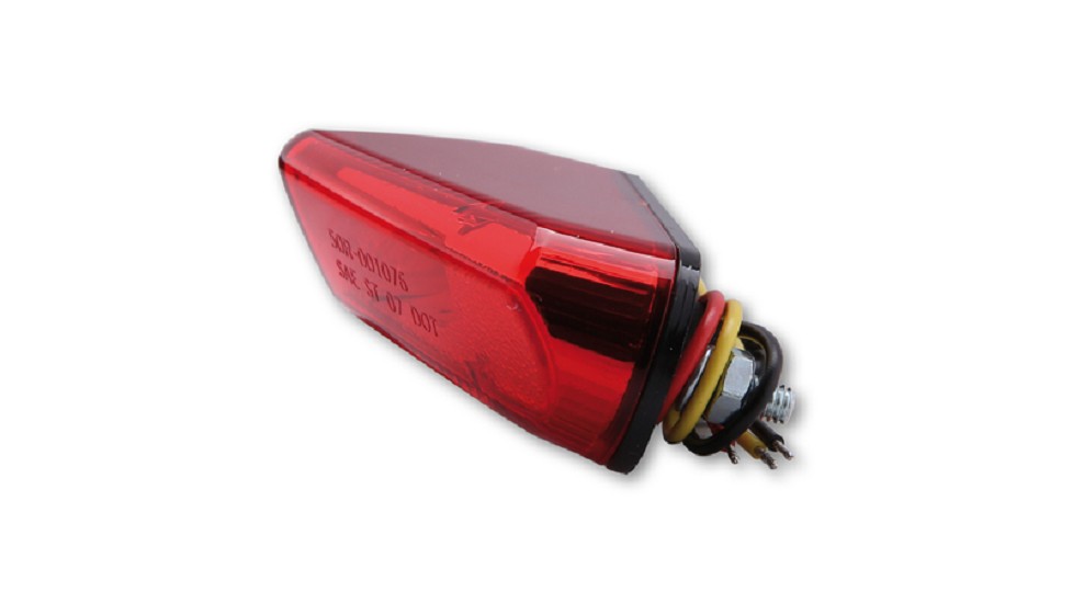 HIGHSIDER smart LED Rücklicht, rotes Glas