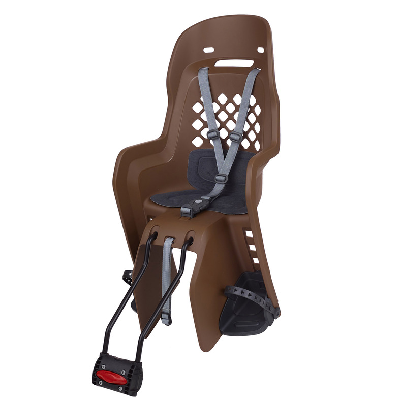 POLISPORT Joy FF 29 Rear Child Bike Seat Frame Mounting - Brown/Dark Gray POLISPORT Joy FF 29 Rear Child Bike Seat Frame Mounting - Brown/Dark Gray