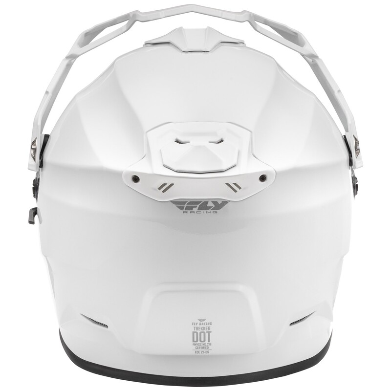 FLY RACING Trekker Solid Helm - Weiß