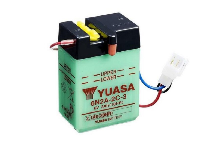 YUASA Blei/Säure Batterie ohne Säurepack - 6N2A-2C-3 YUASA Blei/Säure Batterie ohne Säurepack - 6N2A-2C-3