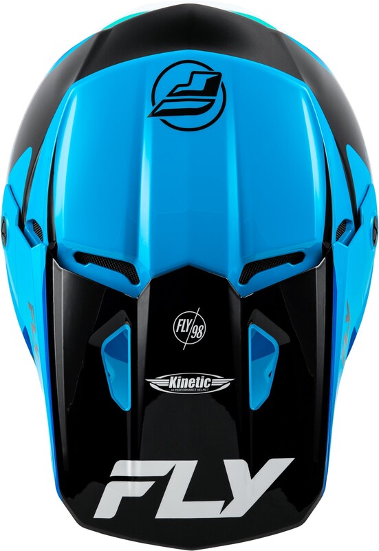 FLY RACING Kinetic Rally Helm - Blau/Schwarz/Weiß FLY RACING Kinetic Rally Helm - Blau/Schwarz/Weiß