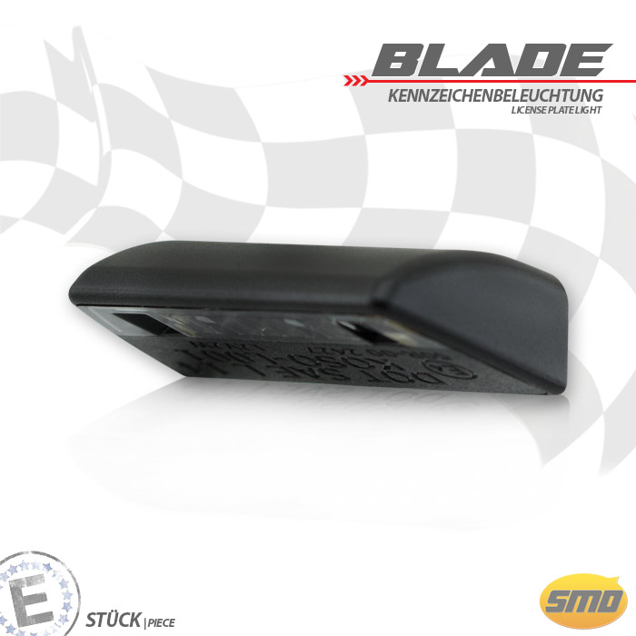 SMD-Kennzeichenbeleuchtung Blade schw. ABS SMD-Kennzeichenbeleuchtung Blade schw. ABS