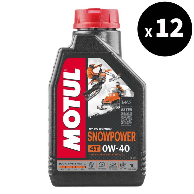 MOTUL Snowpower 4T Motor Oil - 0W40 1L x12