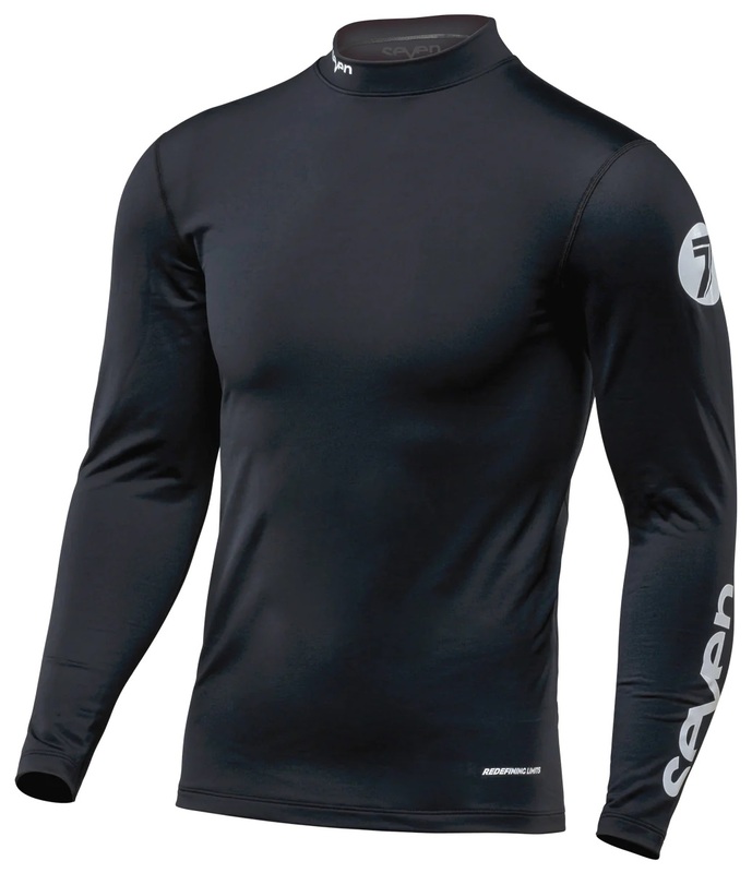 SEVEN Zero Kaltwetter Kompressions Jersey - Schwarz