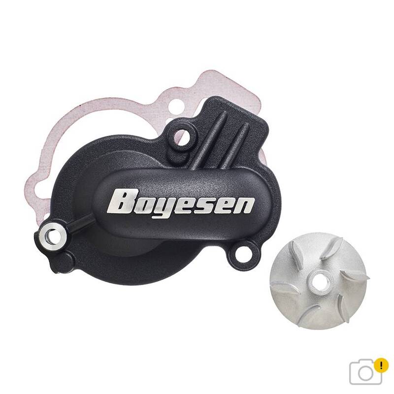 BOYESEN SuperCooler Wasserpumpendeckel + Impeller-Kit - Schwarz