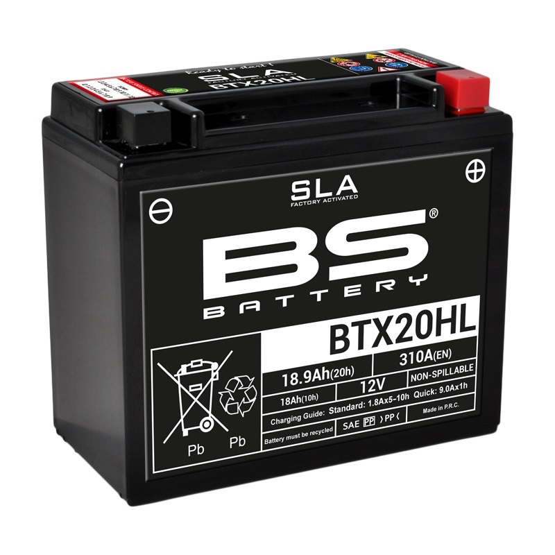BS BATTERY SLA Wartungsfreie Batterie Werkseitig aktiviert - BTX20HL BS BATTERY SLA Wartungsfreie Batterie Werkseitig aktiviert - BTX20HL