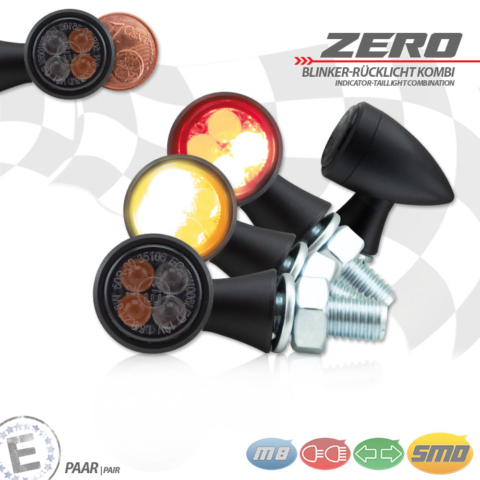 SMD-Blinker/RL Zero Alu schwarz