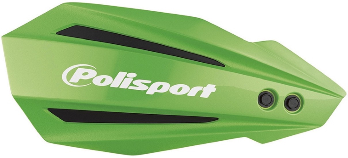POLISPORT MX Bullit Handguards Green - passend für Kawasaki KX250 / 450