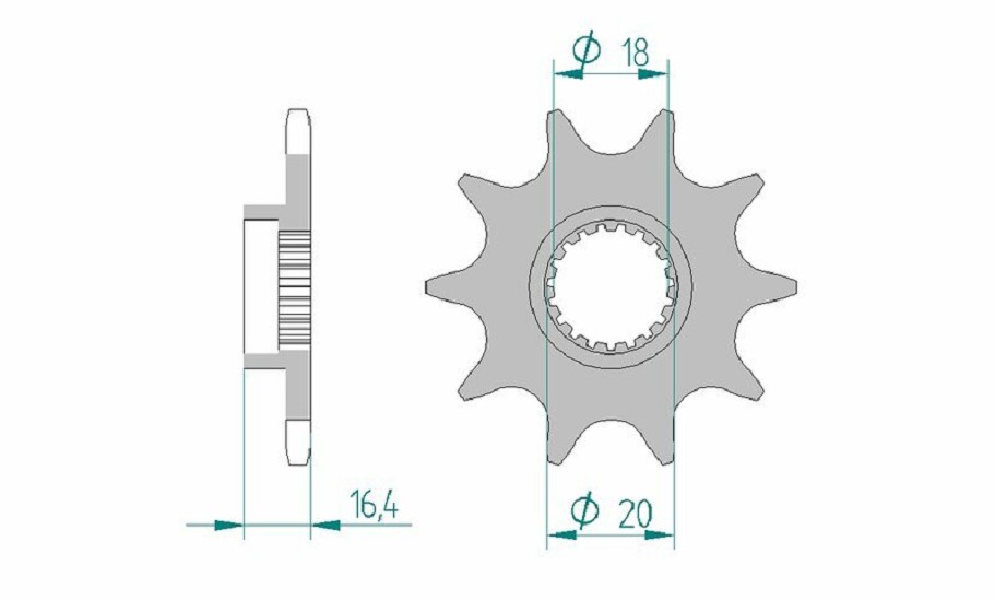 AFAM Standard Stahlritzel vorne 79304 - 520