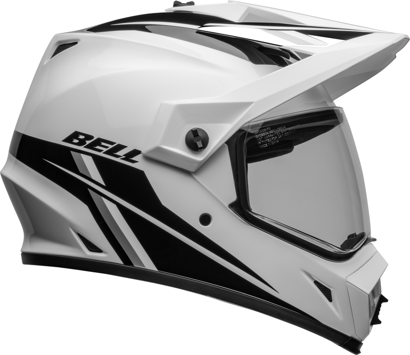 BELL MX-9 Adventure MIPS Helm - Alpine Gloss White/Black BELL MX-9 Adventure MIPS Helm - Alpine Gloss White/Black